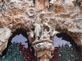 Here is part of the Nativity facade.