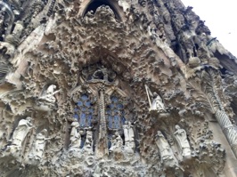 The carving on each facade is extremely intricate showing multiple scenes.