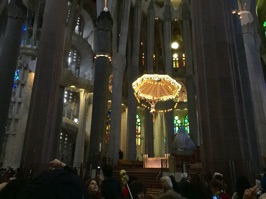 As we went inside, we were dazzled by what is probably the most beautiful church we have ever been in. This is the High Altar of the Basilica. 