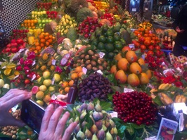 Beautiful produce was everywhere. In addition to food sales, the market has many restaurants and cooking classes.
