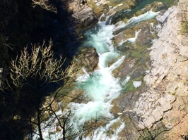 The geology was interspersed with rushing mountain streams.