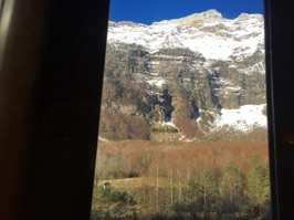 We took one final shot in Bielsa—this one from our room at the Parador de Bielsa. We were very close to the Pyrenees.