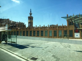 The CaixaForum, an art gallery in a former textile mill.