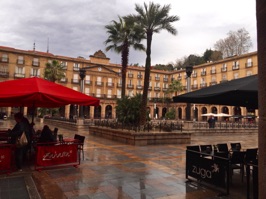 The Plaza Nueva, a charming square now composed mainly of shops and restaurants. The structures previously were government buildings.  A flea market is held here each Sunday.
