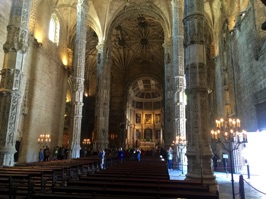Inside the Church of Santa Maria at the Monastery.