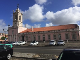 Pousada Palácio de Queluz, a luxury hotel in a former guardhouse of the Queluz Palace across the street.
