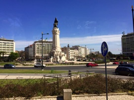 On the bus to Fatima, we passed the monument to the first Marquess of Pombal, who served as Prime Minister from 1750 to 1777.