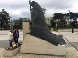 Pope (now Saint) John Paul II visited Fatima several times.  He was convinced that Our Lady of Fatima saved his life after the assassination attempt in 1981.  The shooting occurred 64 years to the day after the first Fatima apparition.