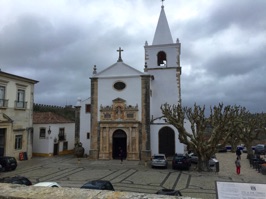 The Santa Maria church dating from the 12th century. In 1441, it was the site of the marriage of Afonso and his cousin Isabel, the future king and queen of Portugal.  They were ten and eight at the time.