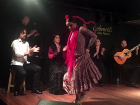 Flamenco dancing is a Spanish art form that originated in the 18th century with strong influence of Andalusia, Spain's southernmost region.
