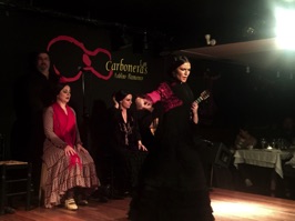 Flamenco typically includes singing, dance and guitar music.