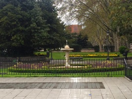 One of Madrid's beautiful parks we saw during our walk back to the hotel.