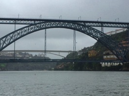 After the bus tour, we switched to a boat to float down the Douro River passing the Dom Luis I Bridge, opened in 1886.