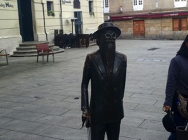 Statue of Ramón María del Valle, a radical Spanish playwright held in great renown in Spain.