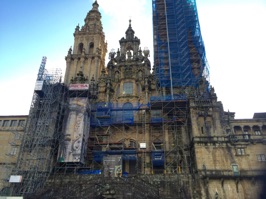 Unfortunately, the western facade of the Cathedral is undergoing renovation and the date for completion is unknown. We were able to tour the inside of the church and attend Mass.