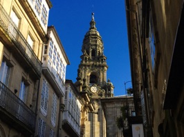 Clock tower of the Cathedral. Various parts of this tower were completed over a 500 year period.