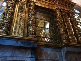 Gold leaf abounds inside the Cathedral.