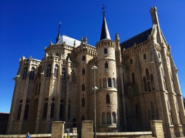 The Episcopal Palace was designed by famed Catalan architect, Gaudi, without Guadi seeing the site before construction.  He worked from photographs because he was occupied at the time with his Palau Guell project in Barcelona.