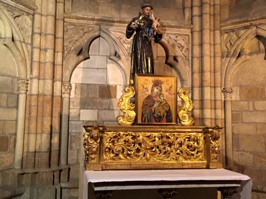 Side altar in one of the chapels at the Cathedral.